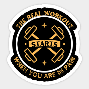 THE REAL WORKOUT Sticker